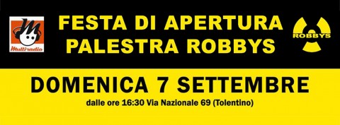 apertura palestra Robbis - diretta su Multiradio 7 settembre apertura palestra Robbis - diretta su Multiradio 7 settembre